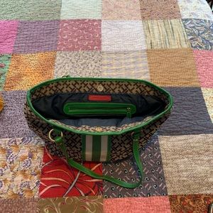 Nice Tommy Hilfiger brown and green bag